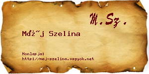 Máj Szelina névjegykártya